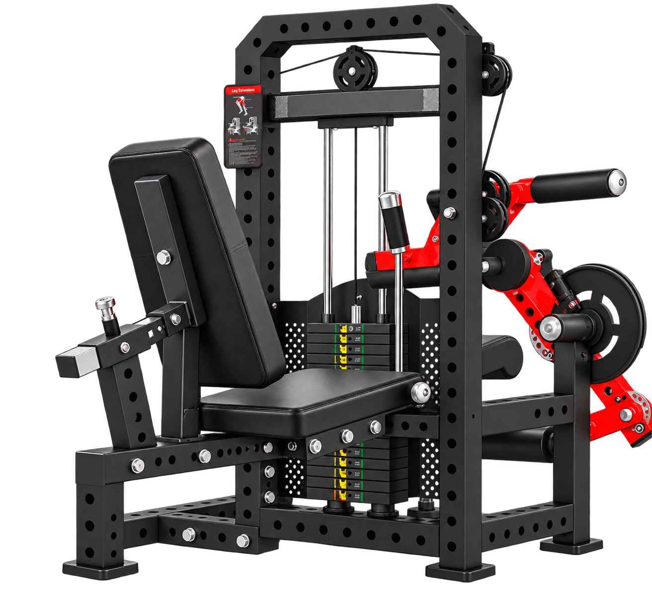 Commercial Gym Leg Extension Machine_11zon LEG CURL + EXTENSION - Image 1