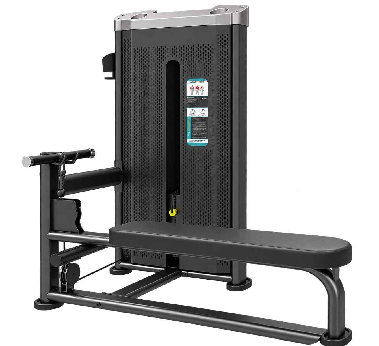 Photorealistic Commercial Gym Machine Render_11zon SEATED HORIZONTAL PULLEY ST-11 - Image 1